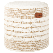 Pouffe ABTIN Jute White