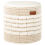 Beliani Pouffe ABTIN Jute White 1