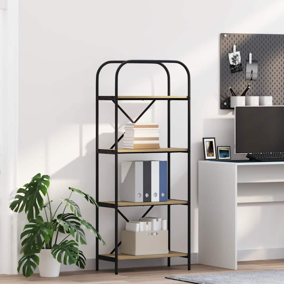 Vidaxl Bookshelf Sonoma Oak 60 X 30 X 146 Cm Engineered Wood