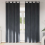 VidaXL vidaXL Verdunkelungsvorhänge 2 stk. Hellgrau 140 x 225 cm Samt 1