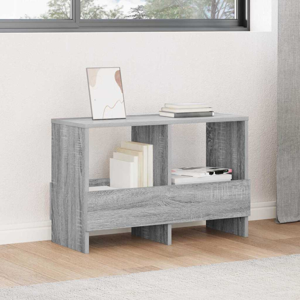 Vidaxl Magazine Rack Sonoma 68.5 X 30 X 45 Cm Grey