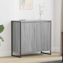 vidaXL Side Cabinet Grey Sonoma 79 x 36 x 75 cm Engineered Wood
