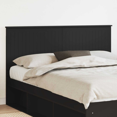 VidaXL vidaXL Headboard with Headboard Black Oak 160 cm Engineered wood