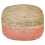 Beliani Pouffe DUKI Jute Pink 1