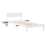 VidaXL vidaXL Bed Frame with Headboard White 90 x 190 cm Solid Pine Wood 4