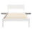 VidaXL vidaXL Bed Frame with Headboard White 90 x 190 cm Solid Pine Wood 5