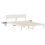 VidaXL vidaXL Bed Frame with Headboard White 150 x 200 cm Solid Pine Wood 4