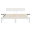 VidaXL vidaXL Bed Frame with Headboard White 150 x 200 cm Solid Pine Wood 5