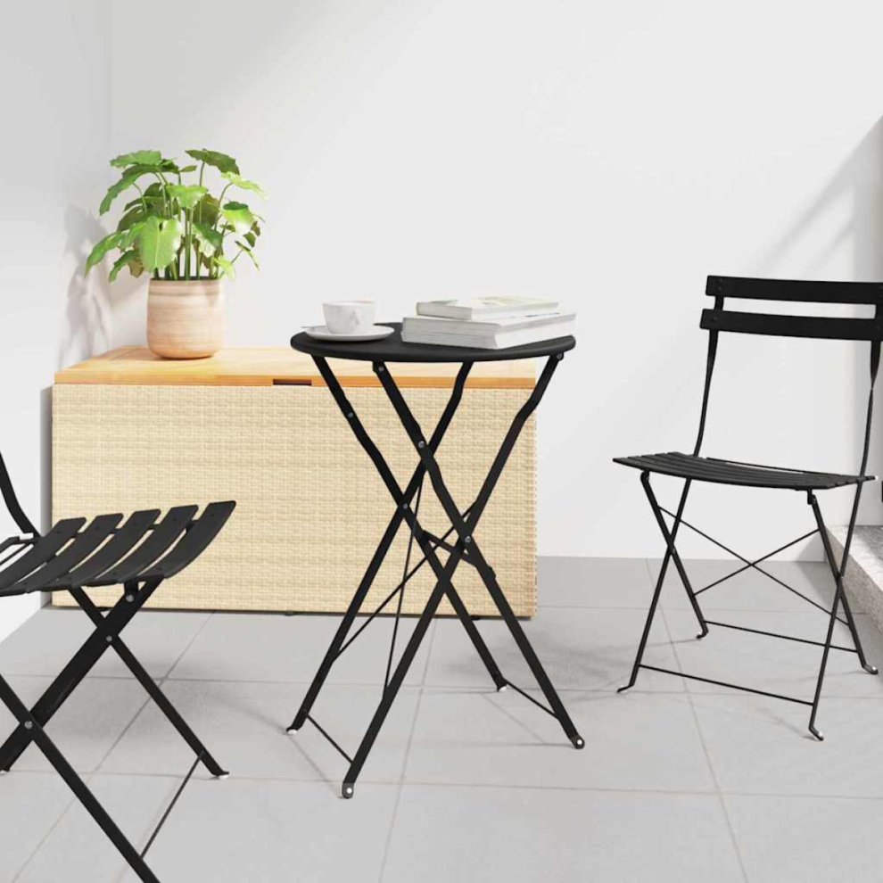 Vidaxl Bistro Table Anthracite 50 X 71 Cm Powder-Coated Steel