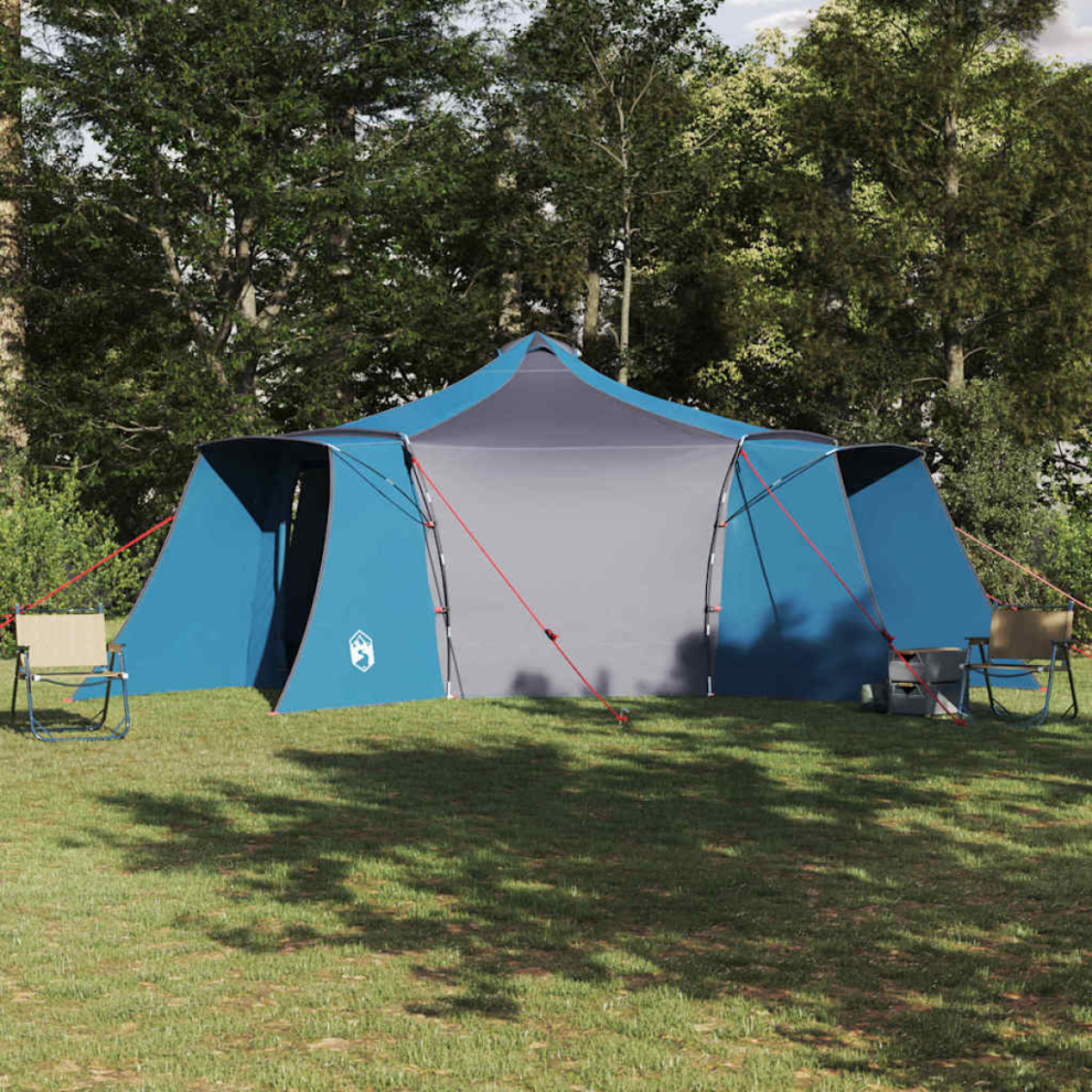 Vidaxl Tipi Tent With Roof 492 X 492 X 275 Cm Taffeta Blue
