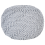 Beliani Pouffe PRIENE Cotton Light Grey 1