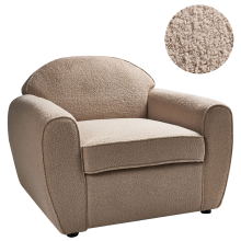 Armchair ELLEDE Boucle Light Brown