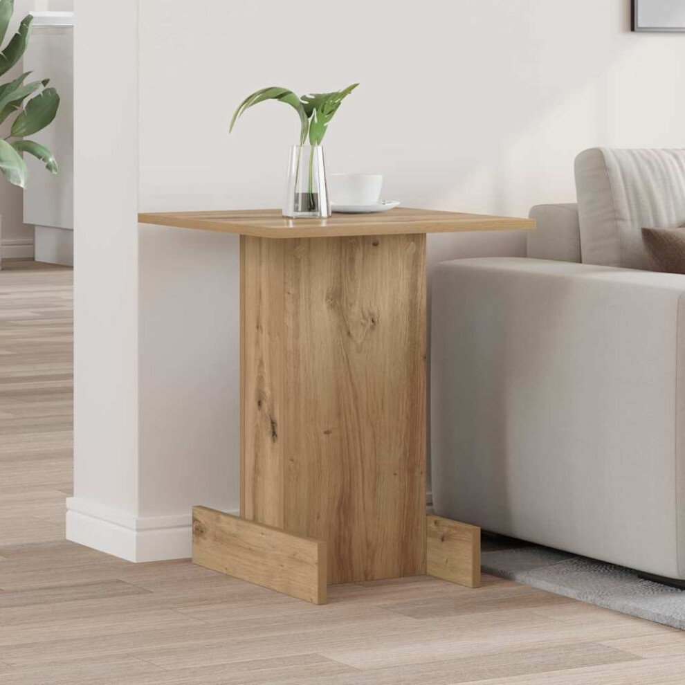 Vidaxl End Table Artisan Oak 44.5 X 45 X 55 Cm Engineered Wood