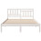 VidaXL vidaXL Bed Frame with Headboard White 135 x 190 cm Solid Pine Wood 4