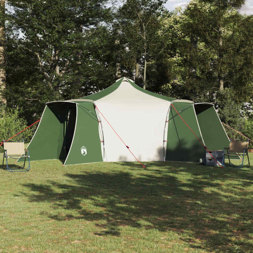 Vidaxl Tipi Tent With Roof 492 X 492 X 275 Cm Taffeta Green