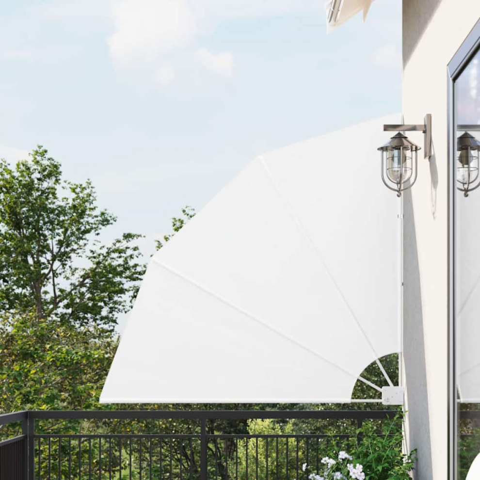 Vidaxl Balcony Privacy Screen 140 X 140 Cm Polyester White
