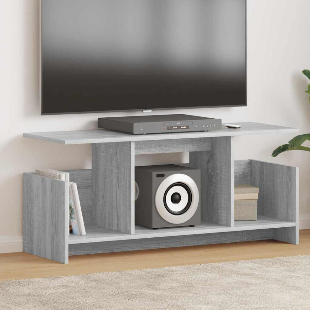 Vidaxl Tv Stand Sonoma 102 X 35 X 45 Cm Engineered Wood Grey
