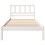 VidaXL vidaXL Bed Frame with Headboard White 90 x 190 cm Solid Pine Wood 4