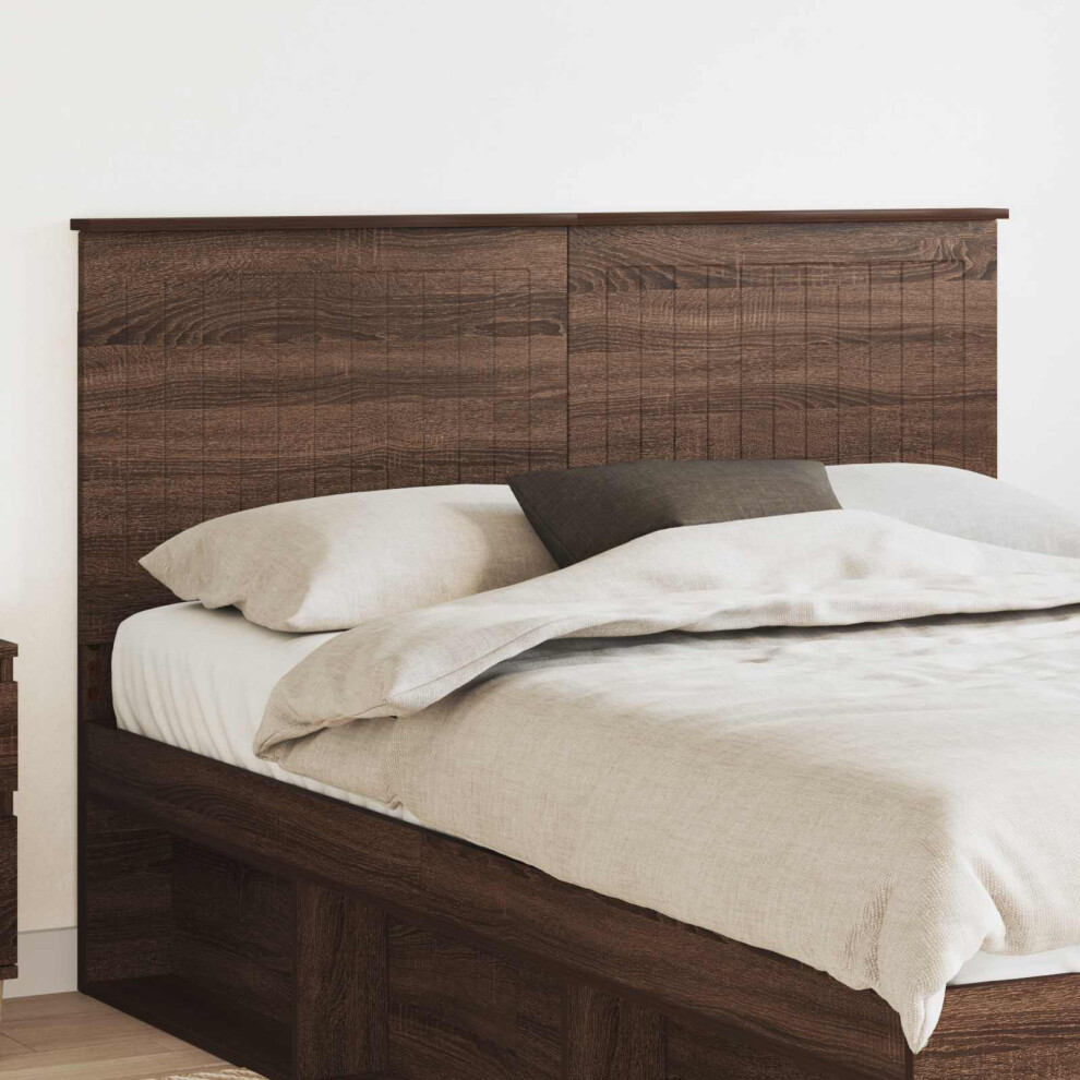 Vidaxl Headboard With Headboard Brown Oak 140 Cm Engineered Wood