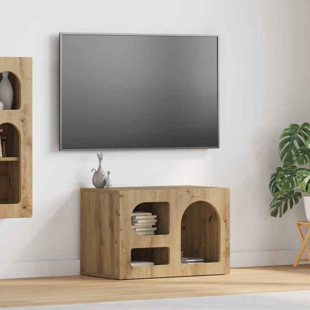 Vidaxl Tv Cabinet Artisan Oak 60 X 35 X 40 Cm Engineered Wood
