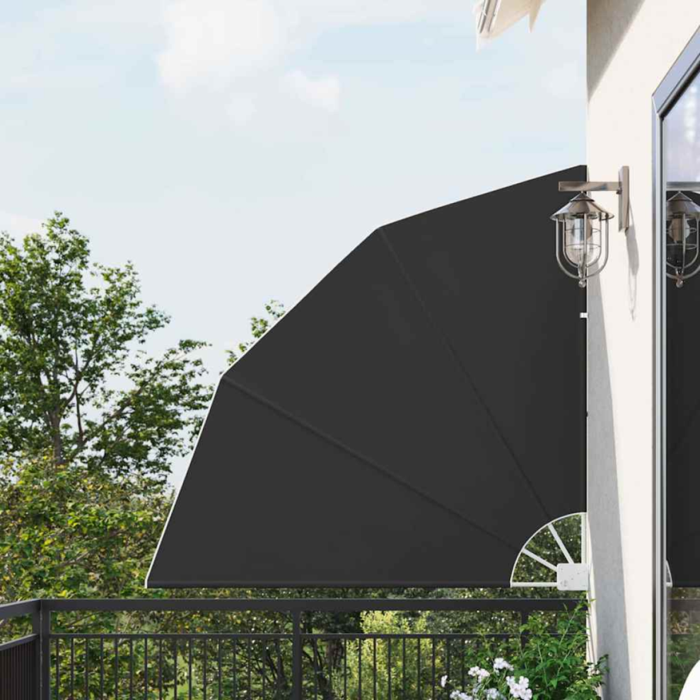 Vidaxl Balcony Privacy Screen Anthracite 140 X 140 Cm Polyester