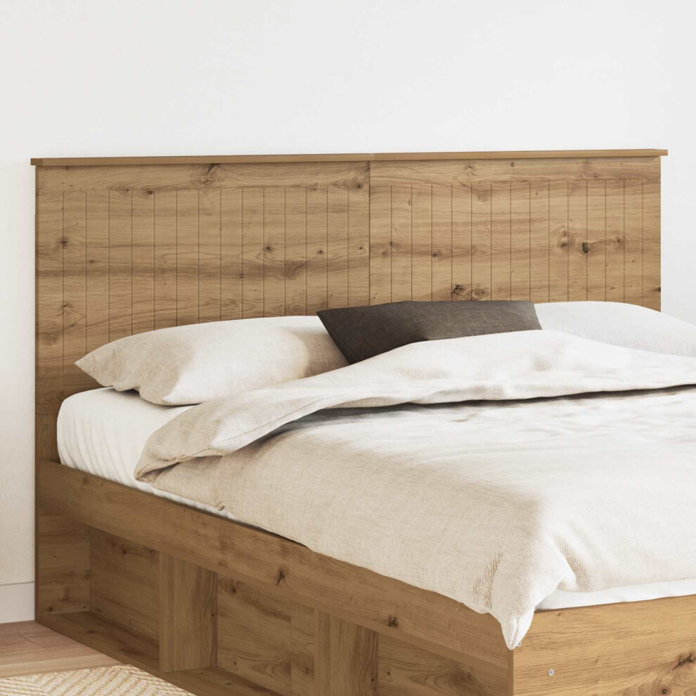 Vidaxl Headboard With Headboard Artisan Oak 160 Cm Engineered Wood