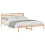 VidaXL vidaXL Bed Frame with Headboard Brown 160 x 210 cm Solid Pine Wood 2