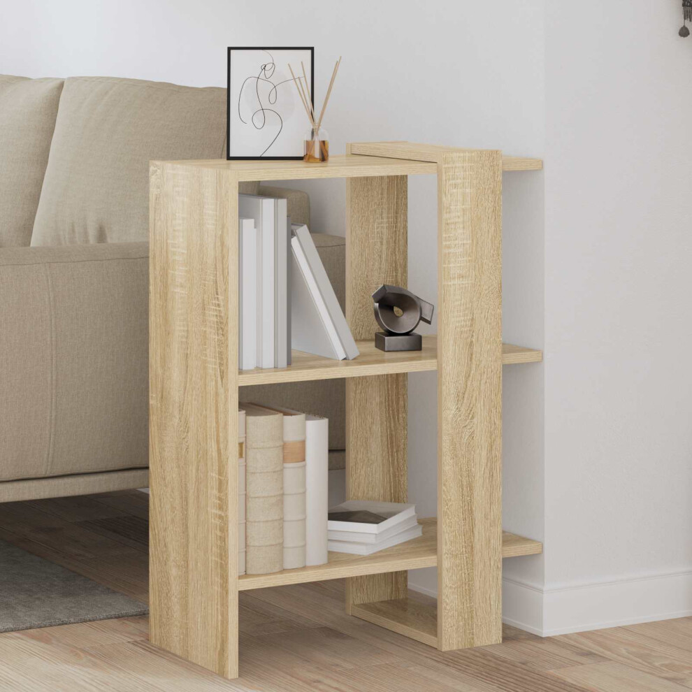 Vidaxl Bookshelf Sonoma Oak 52 X 25 X 71.5 Cm Engineered Wood