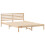 VidaXL vidaXL Bed Frame with Headboard Brown 160 x 210 cm Solid Pine Wood 4