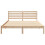 VidaXL vidaXL Bed Frame with Headboard Brown 160 x 210 cm Solid Pine Wood 5