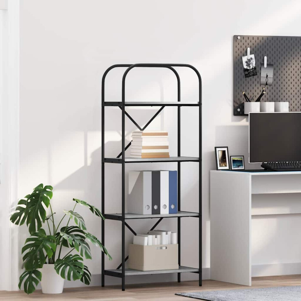 Vidaxl Bookshelf Sonoma 60 X 30 X 146 Cm Engineered Wood Grey