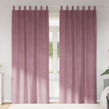 vidaXL Blackout Curtains 2 pcs Dark Pink 140 x 225 cm Velvet