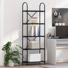 vidaXL Bookshelf Black Oak 60 x 30 x 183 cm Engineered wood