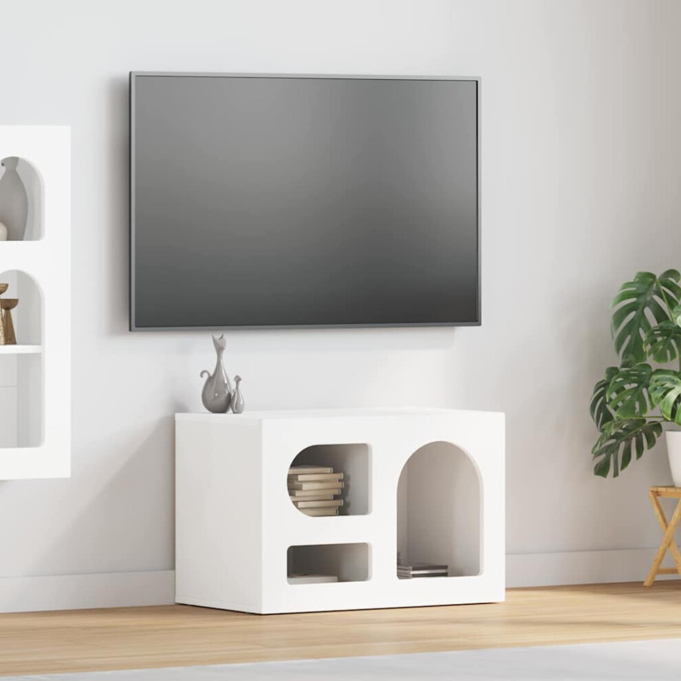 Vidaxl Tv Cabinet White 60 X 35 X 40 Cm Engineered Wood