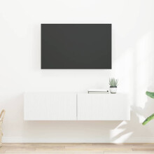 vidaXL TV Wall Cabinet 2 pcs White 60 x 31 x 29.5 cm Engineered Wood