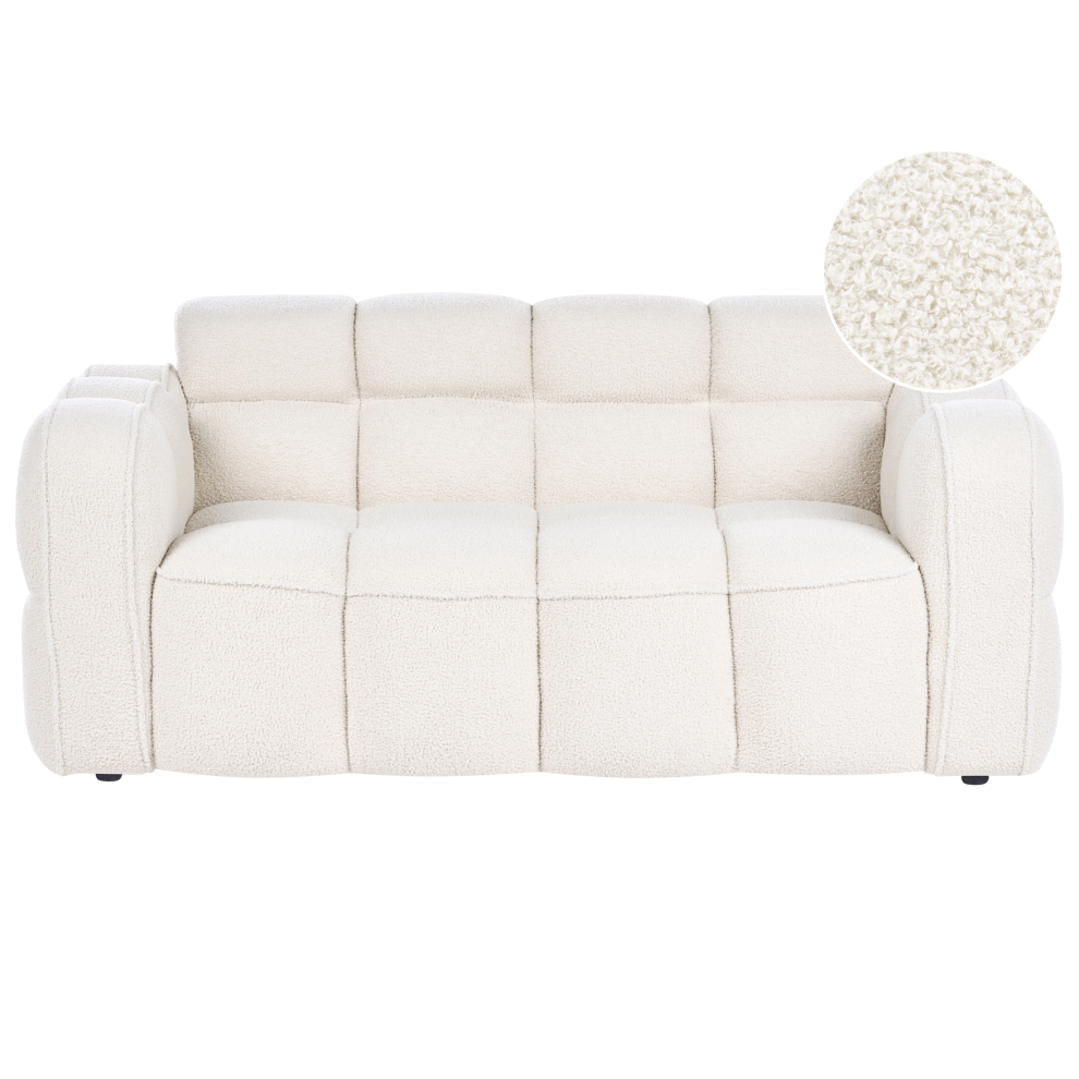 Beliani Sofa 2 Seater Utana Boucle Off- White