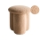 Beliani Pouffe CARRINGTON Boucle Beige 1