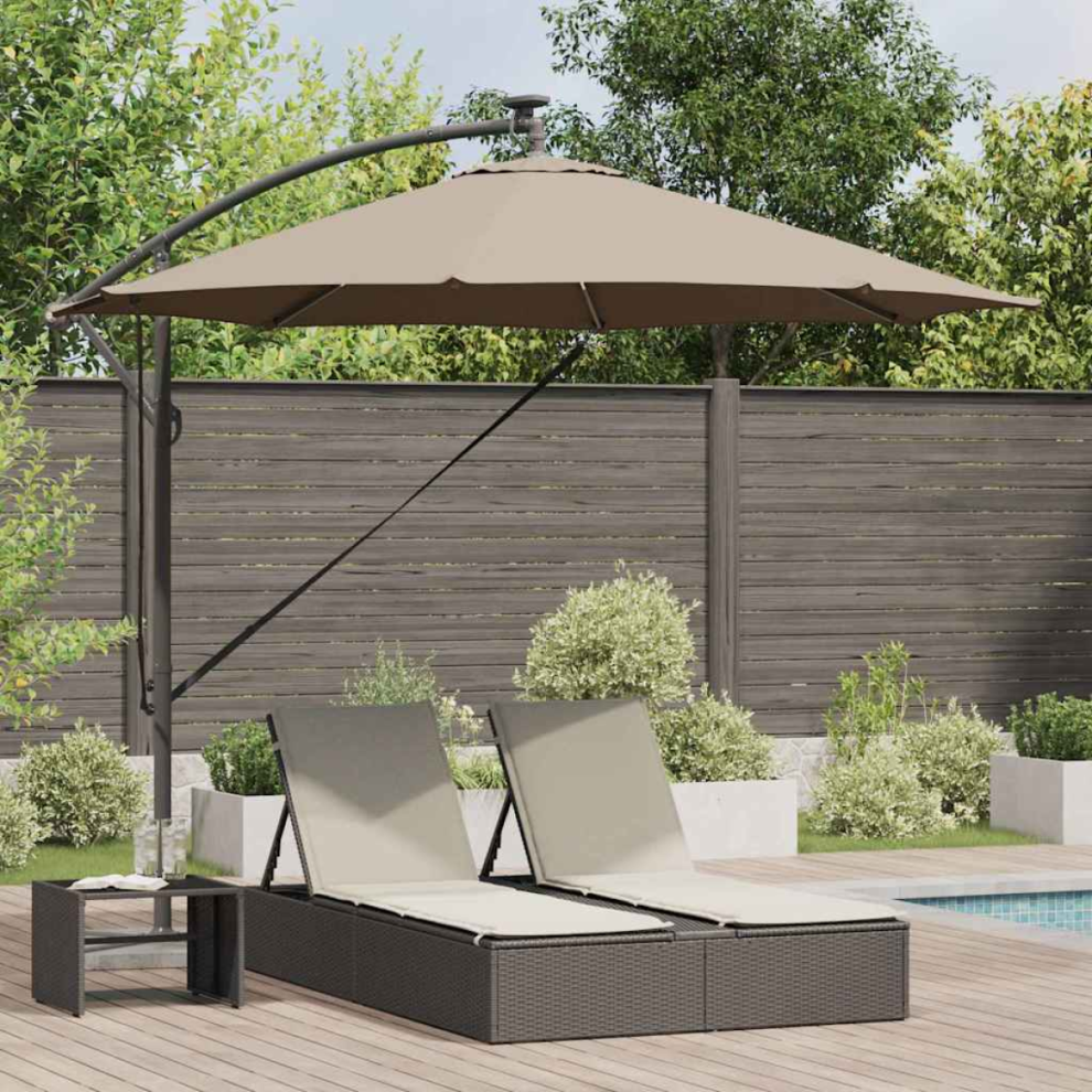 vidaXL Umbrella Taupe 294 x 294 x 248 cm Polyester and Aluminium-image-OPC-PVGRQ8R-NEW