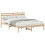 VidaXL vidaXL Bed Frame Brown 140 x 200 cm Solid Pine Wood 2