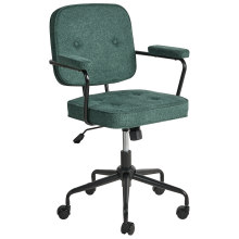 Desk Chair PAWNEE Fabric Dark Green