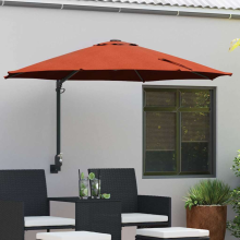 vidaXL Garden Parasol Terracotta 248 x 248 x 148 cm