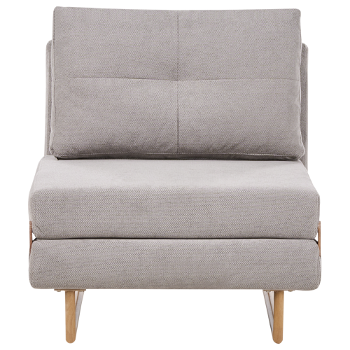 Beliani Single Sofa Bed JERSLEV Fabric Grey