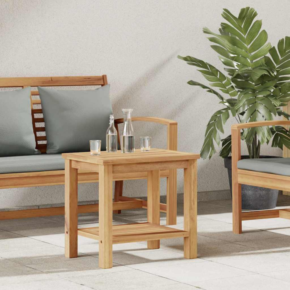 Vidaxl Coffee Table With Storage 50 X 35 X 45 Cm Solid Teak Wood Brown
