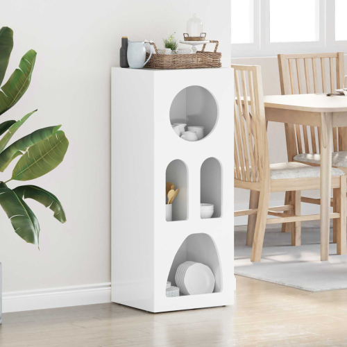 VidaXL vidaXL Sideboard High Gloss White 40 x 35 x 100.5 cm Engineered Wood