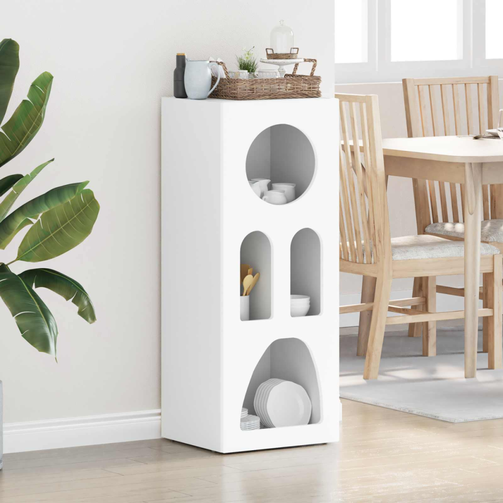 Vidaxl Sideboard 40 X 35 X 100.5 Cm Engineered Wood White