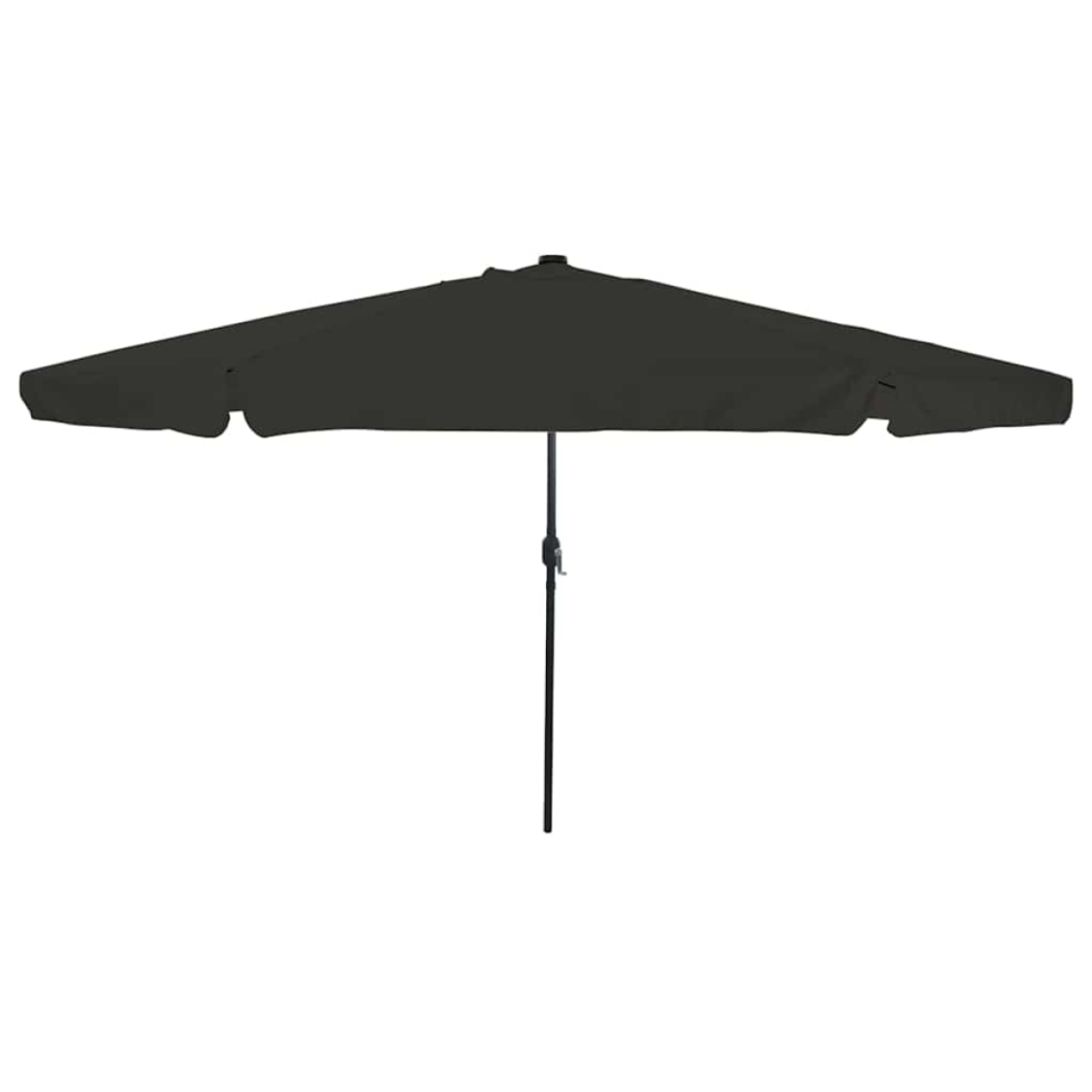 Vidaxl Garden Parasol Black 395 X 395 X 245 Cm Polyester