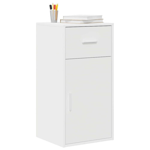 VidaXL vidaXL Sideboard with Drawer White 38 x 34 x 75 cm 2