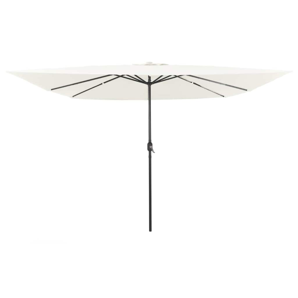 Vidaxl Garden Parasol Sand 295 X 295 X 245 Cm Polyester And Steel