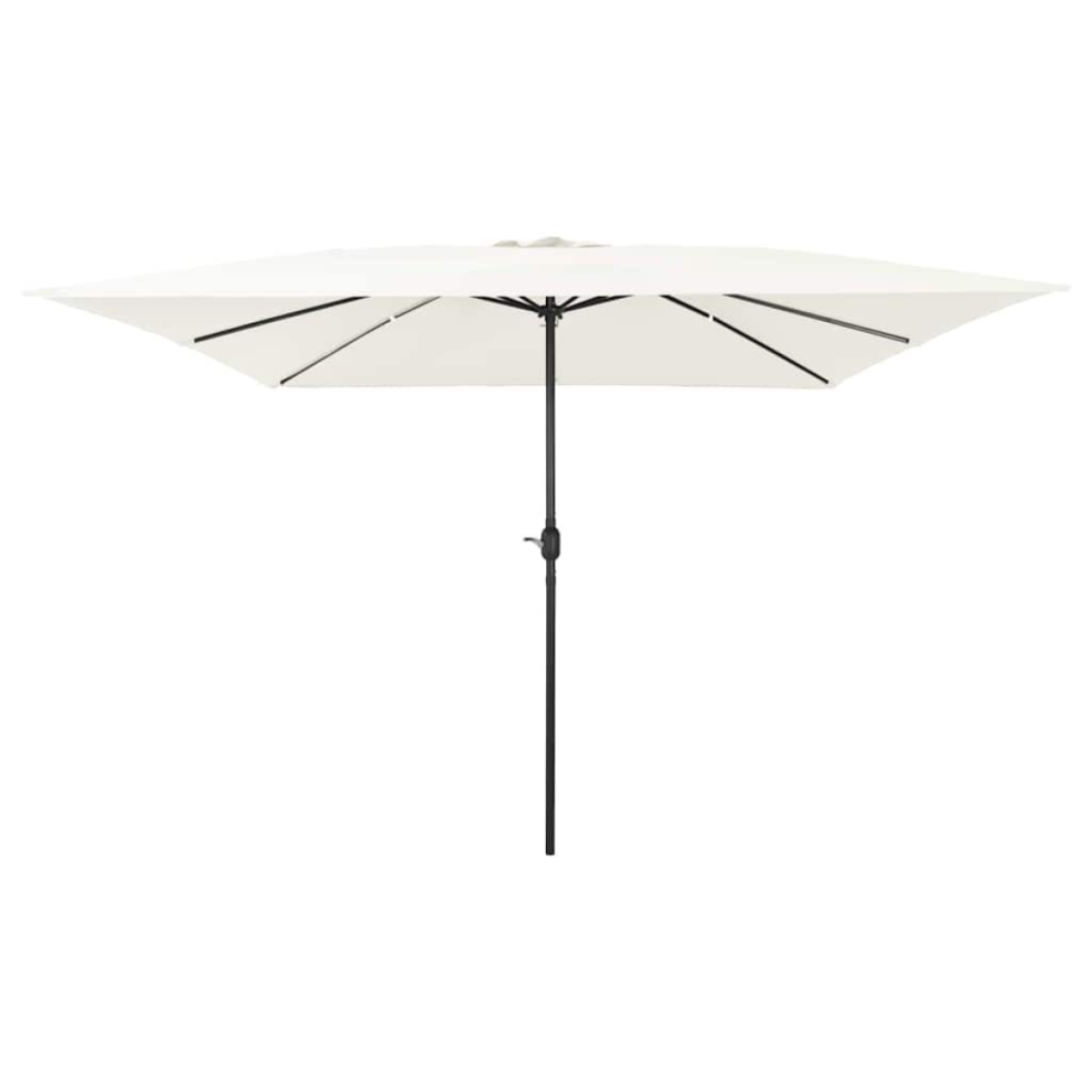 Vidaxl Garden Parasol Sand 295 X 295 X 245 Cm Polyester And Steel