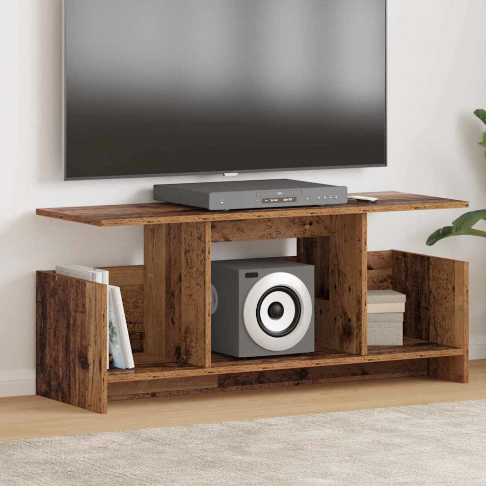 Vidaxl Tv Stand Old Wood 102 X 35 X 45 Cm Engineered Wood